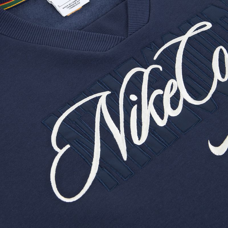 Damen-Sweatshirt Nike Court Collection French Terry Crew Neck midnight navy/sail 6