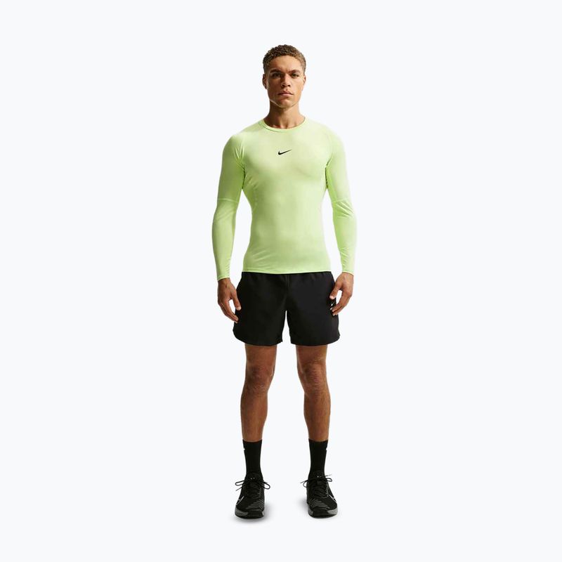 Training-Longsleeve Herren Nike Pro Dri-Fit Tight Fitness light liquid lime/black 2