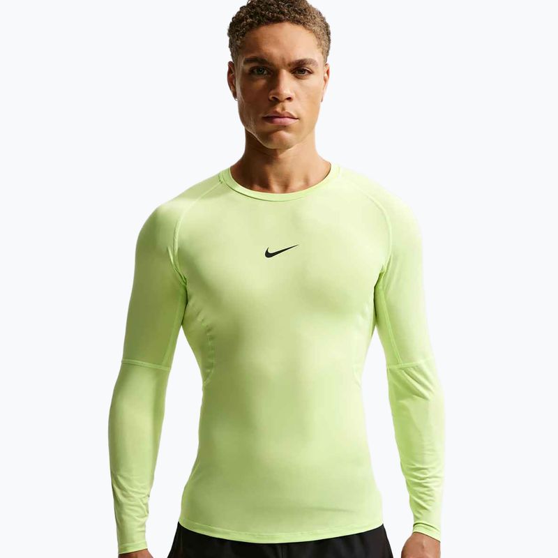 Training-Longsleeve Herren Nike Pro Dri-Fit Tight Fitness light liquid lime/black 4