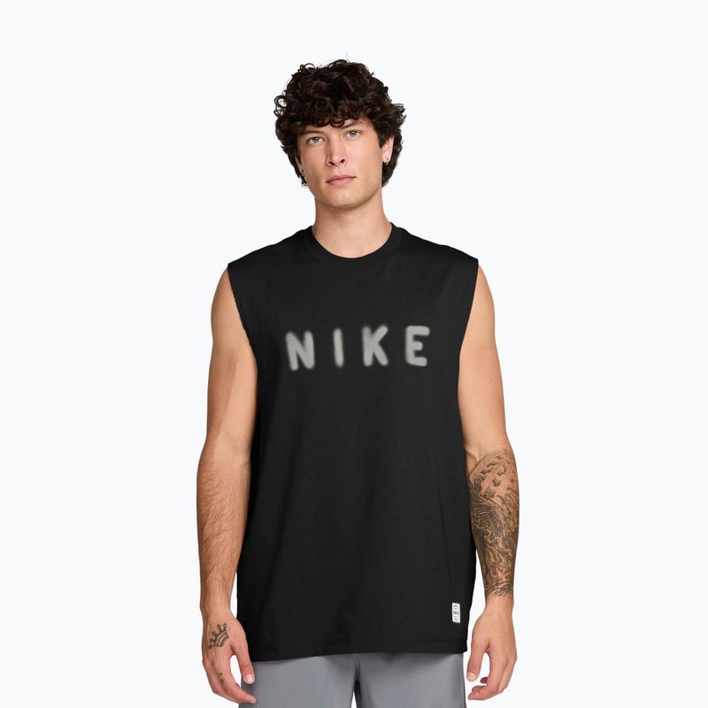Herren T-Shirt Nike Athletic Club Dri-Fit black/black