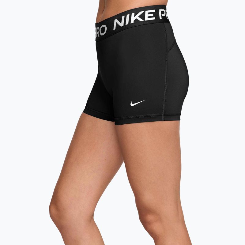 Damen-Shorts Nike Pro Mid-Rise Biker 3" black/white 3