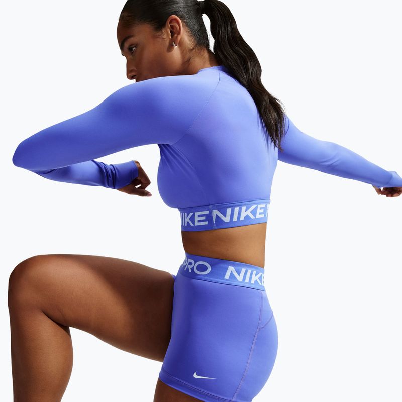 Damen-Biker-Shorts Nike Pro Mid-Rise Biker 3" sapphire/white 5