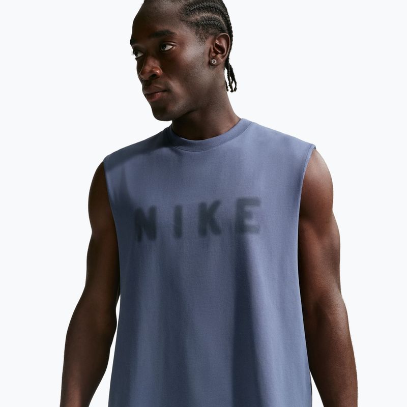 Trainings-T-Shirt Herren Nike Athletic Club Dri-Fit diffused blue/diffused blue 4