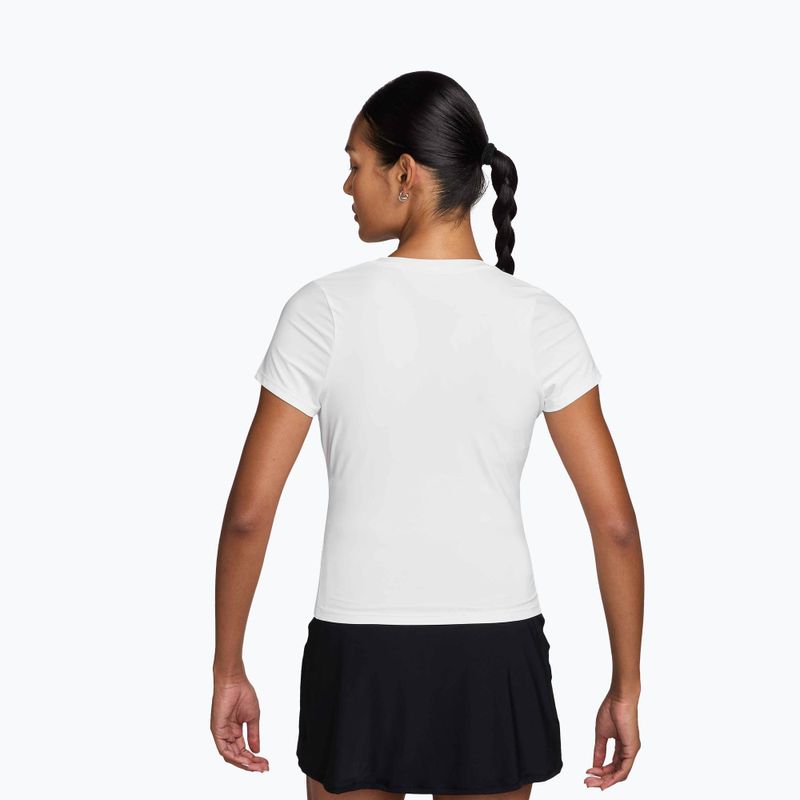 Damen-Tennis-T-Shirt Nike Victory Dri-Fit white/black 2