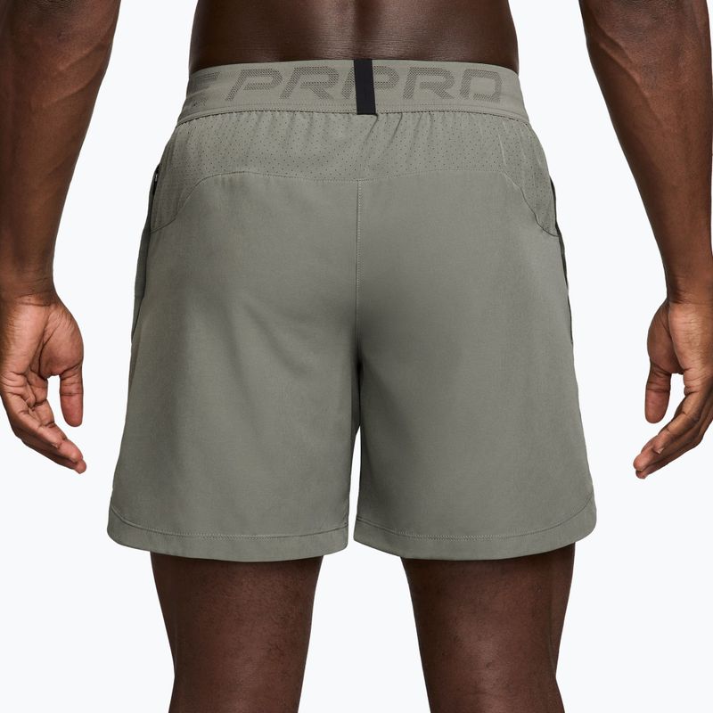 Herren-Trainingsshorts Nike Pro Training Dri-Fit 6" light army/light liquid lime 6