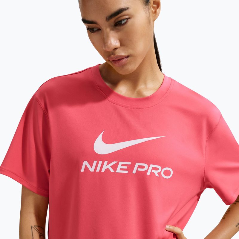 Damen-Trainingsshirt Nike Pro Dri-Fit Loose sea coral/white 4