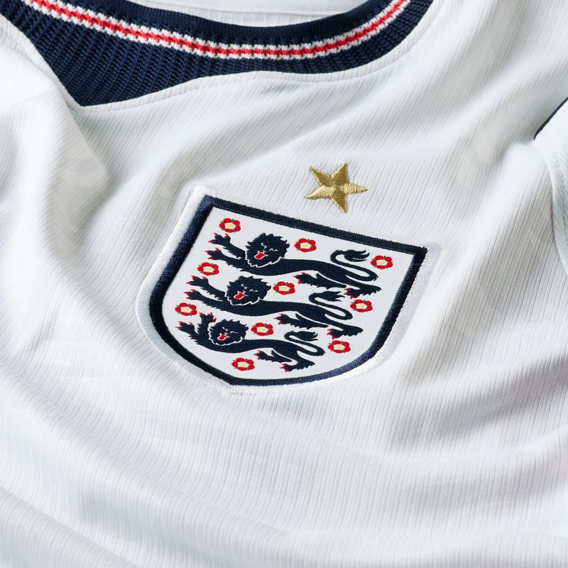 Herren-Fußballtrikot Nike England 2026 Stadium Home white/speed red/obsidian/obsidian 9
