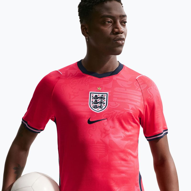 Herren-Fußballtrikot Nike England 2026 Stadium Away speed red/obsidian/white/obsidian 4