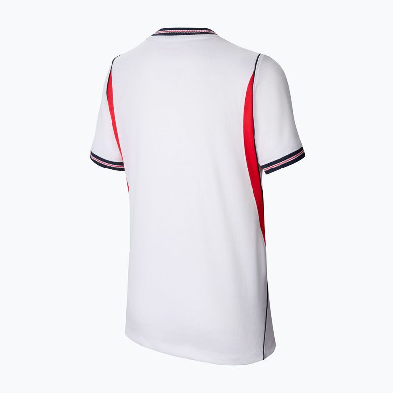 Kinder-Fußballtrikot Nike England 2026 Stadium Home white/speed red/obsidian/obsidian 2