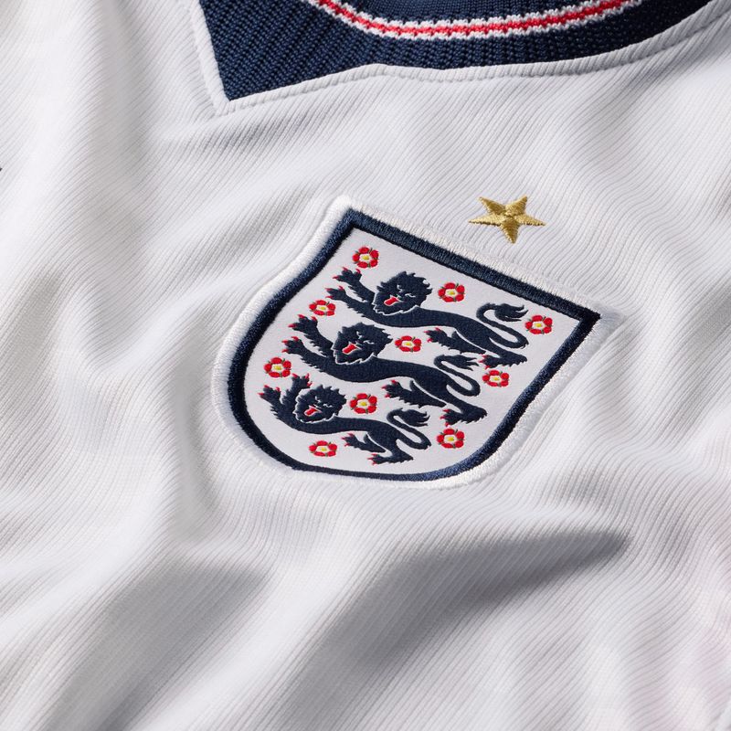Kinder-Fußballtrikot Nike England 2026 Stadium Home white/speed red/obsidian/obsidian 3