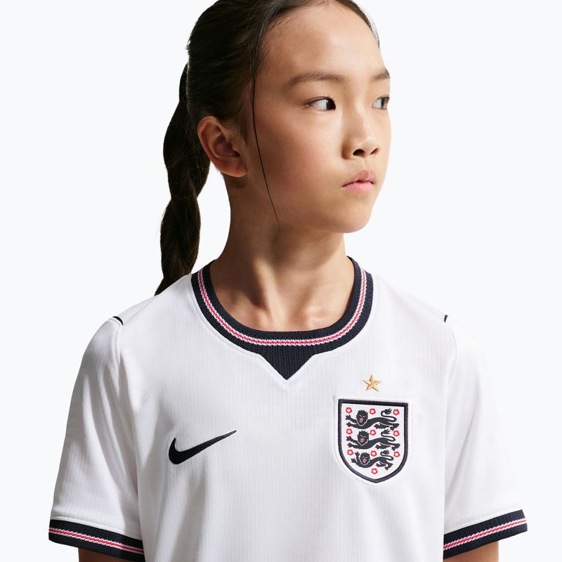 Kinder-Fußballtrikot Nike England 2026 Stadium Home white/speed red/obsidian/obsidian 7