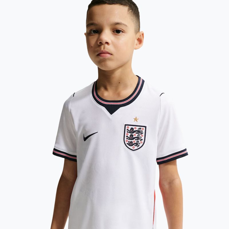 Kinder-Fußballtrikot Nike England 2026 Stadium Home white/speed red/obsidian/obsidian 8