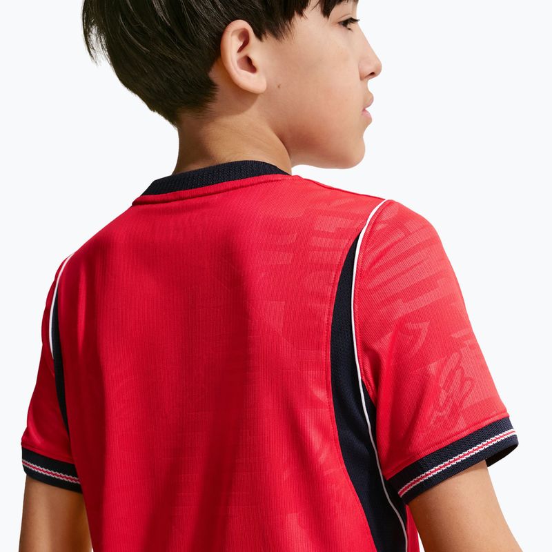 Kinder-Fußballtrikot Nike England 2026 Stadium Away speed red/obsidian/white/obsidian 10