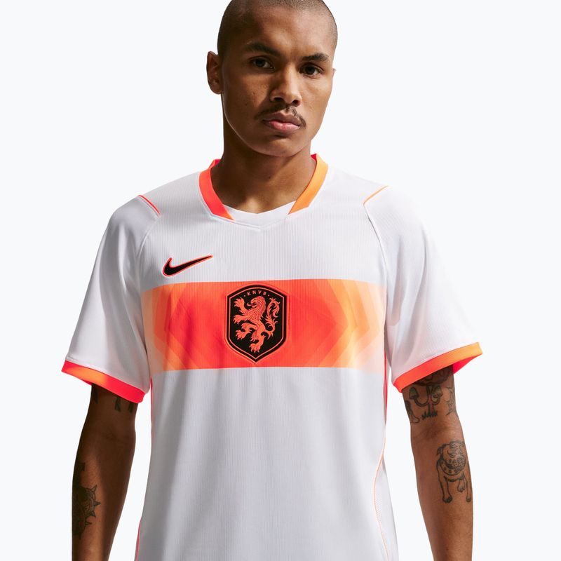 Herren-Fußballtrikot Nike Netherlands 2026 Stadium Away white/hyper crimson/black 4