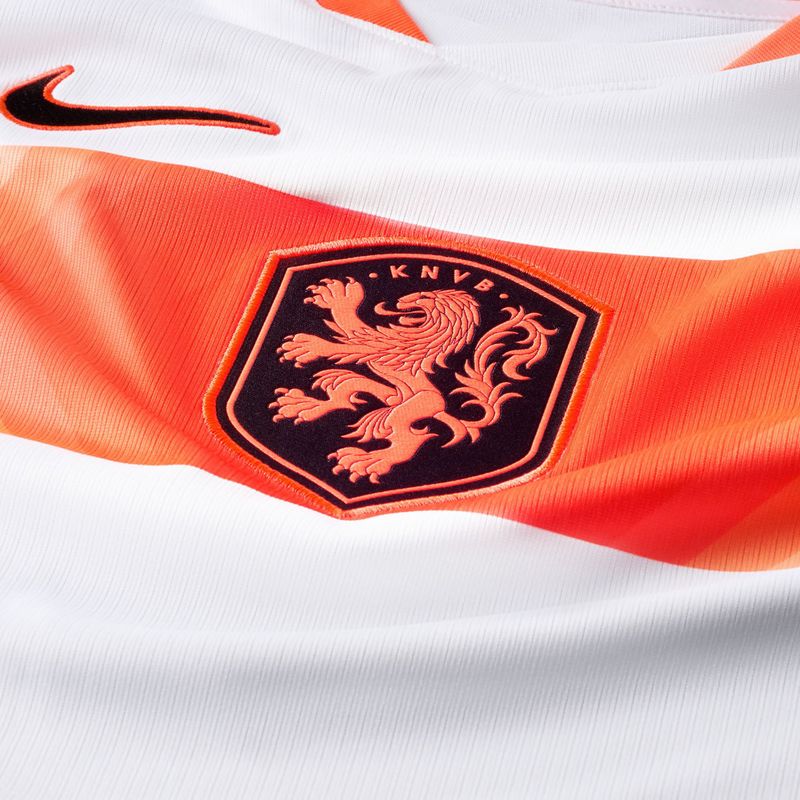 Herren-Fußballtrikot Nike Netherlands 2026 Stadium Away white/hyper crimson/black 9