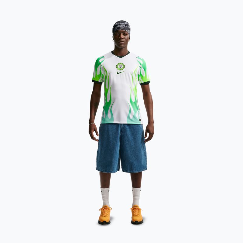 Herren-Fußballtrikot Nike Nigeria 2026 Stadium Away white/green glow/black 2