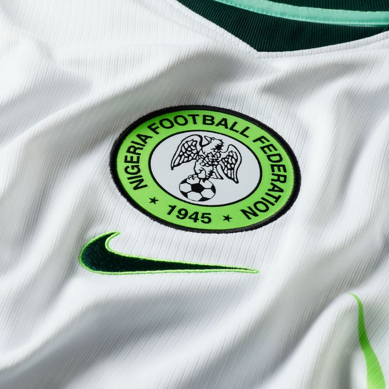 Herren-Fußballtrikot Nike Nigeria 2026 Stadium Away white/green glow/black 9