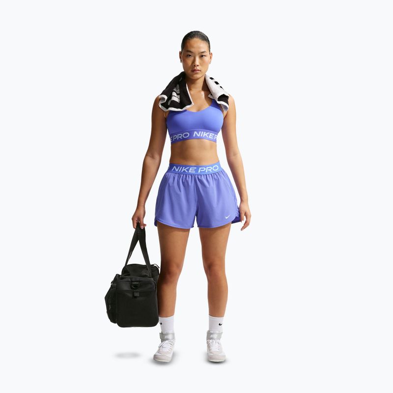 Damen-Trainingsshorts Nike Pro Dri-Fit Mid-Rise Brief-Lined 3" sapphire/white 2