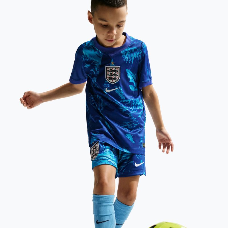 Kinder-Fußballshorts Nike England 2026/27 Stadium Goalkeeper astronomy blue/black/white 7