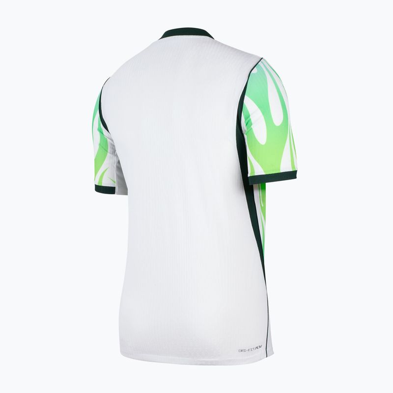 Herren-Fußballtrikot Nike Nigeria 2026/27 Match Away white/green glow/black 2