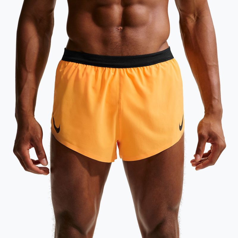 Herren-Laufshorts Nike AeroSwift Dri-Fit ADV laser orange/black