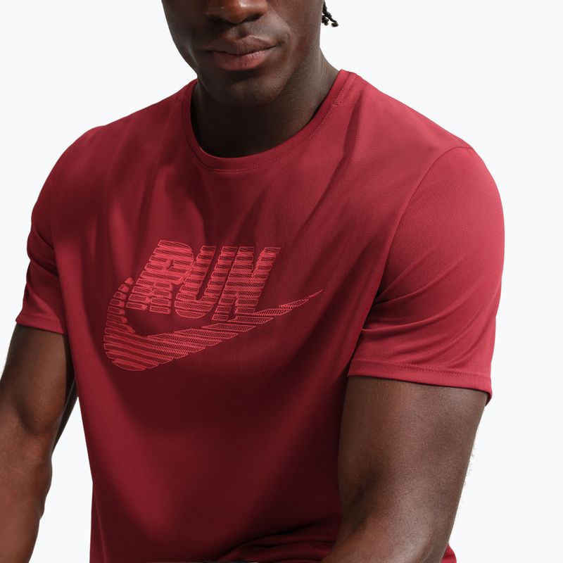 Herren-Laufshirt Nike Miler Dri-Fit UV team crimson/light crimson 4