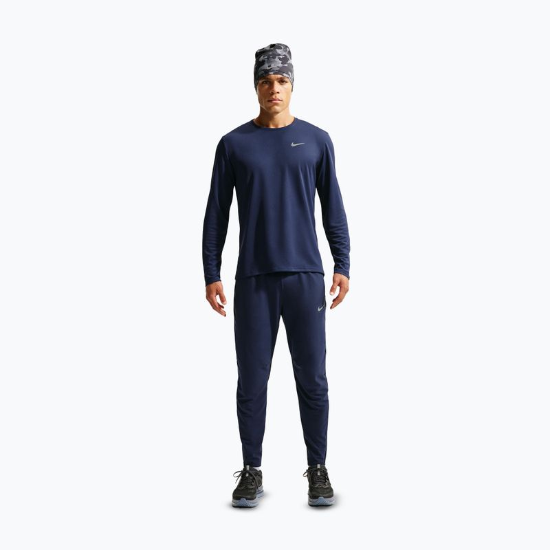 Herren-Langarm-Laufshirt Nike Miler Dri-Fit UV midnight navy 2