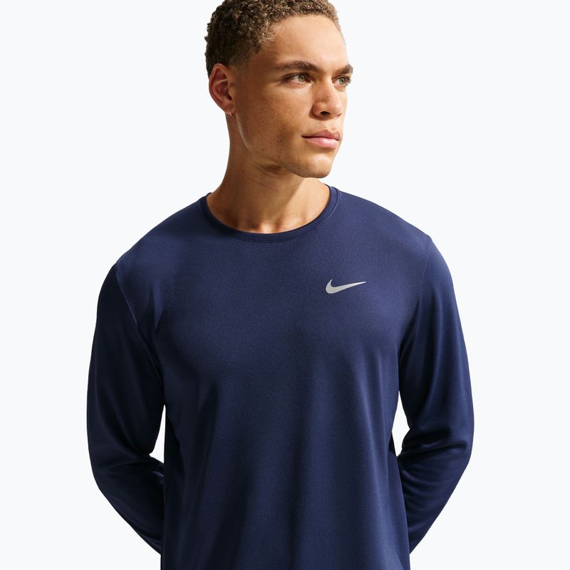 Herren-Langarm-Laufshirt Nike Miler Dri-Fit UV midnight navy 5