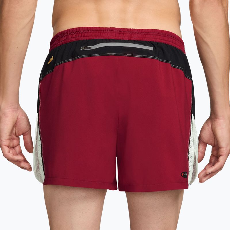Herren-Laufshorts Nike Retro Dri-Fit Brief-Lined 4" Team Crimson/Black 2