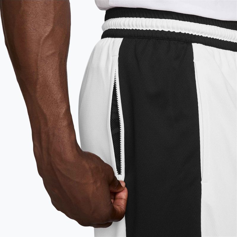 Herren Basketballshorts Nike Dri-Fit Game Classic 10" white/black/white/black 4