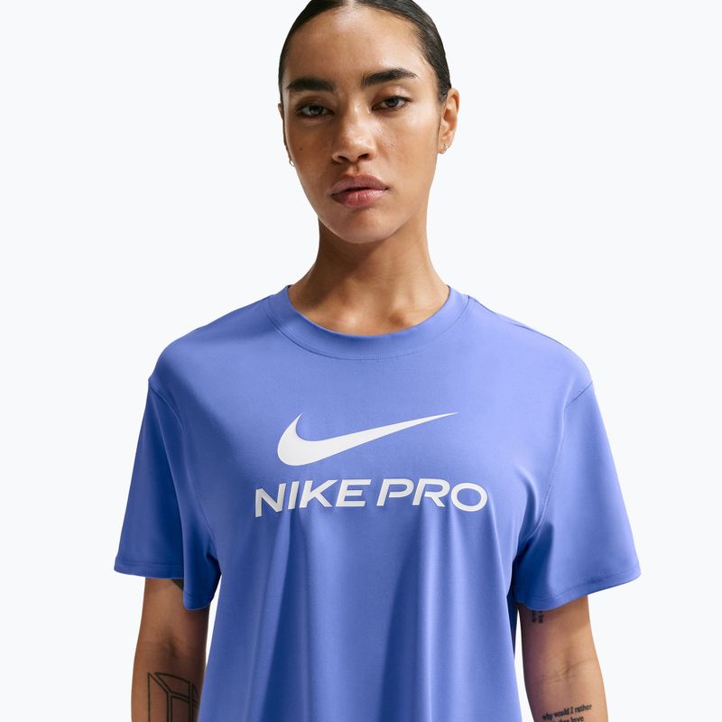 Damen-Trainingsshirt Nike Pro Dri-Fit Loose sapphire/white 4