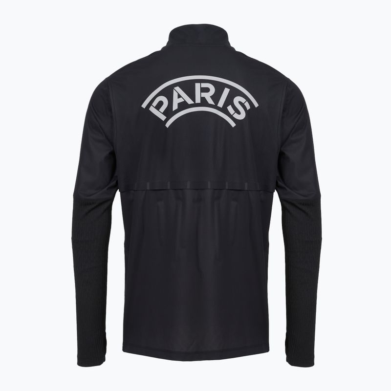 Herren Fußball-Langarmshirt Nike Paris Saint-Germain Strike Elite SE Aerogami Shell Top black/black/atmosphere grey 10