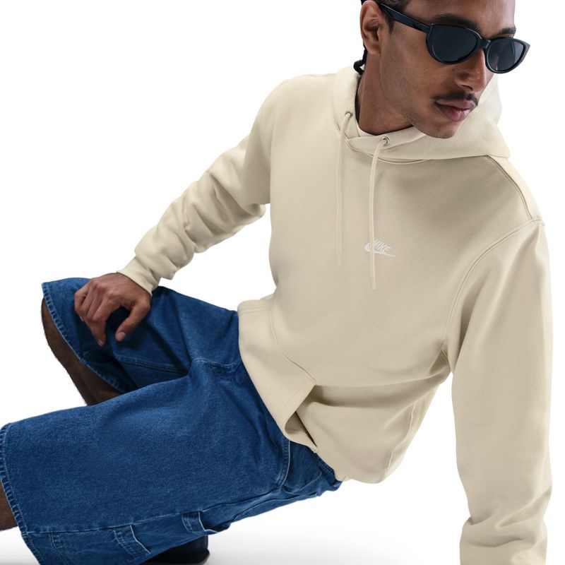 Herren-Hoodie Nike Club Pullover Hoodie light khaki/light khaki/white 5