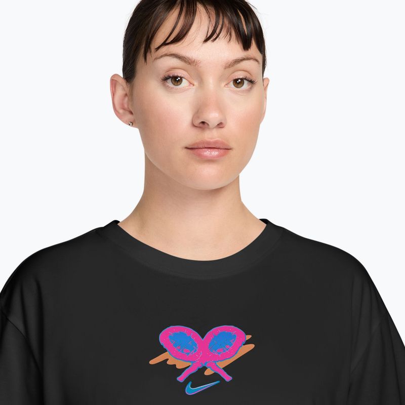 Damen-Tennisshirt Nike Slam Dri-Fit black 3