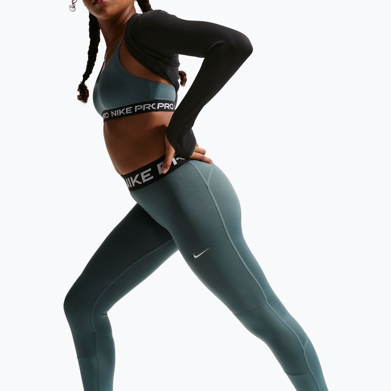 Leggings Kinder Nike Pro Dri-FIT mineral slate/black/white 6