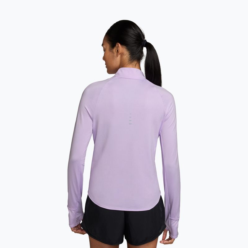 Damen-Laufshirt mit langen Ärmeln Nike Swift Dri-Fit UV 1/4-Zip violet mist 2