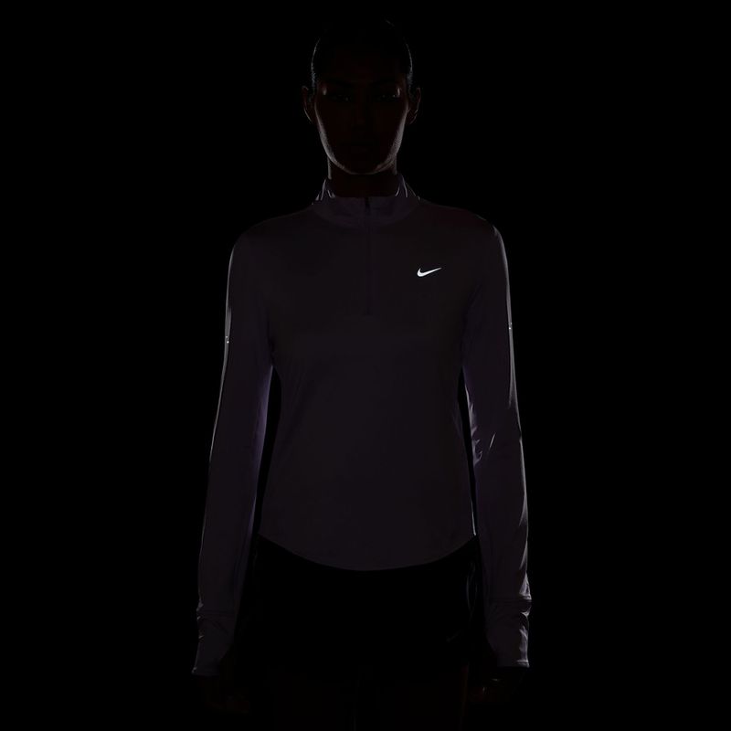 Damen-Laufshirt mit langen Ärmeln Nike Swift Dri-Fit UV 1/4-Zip violet mist 4
