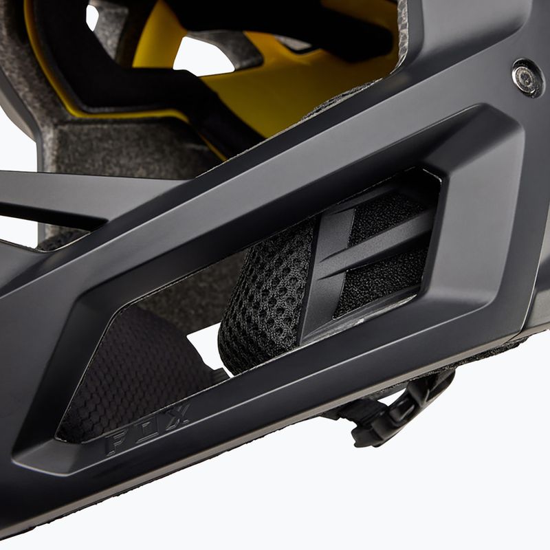 Fox Racing Proframe mattschwarzer Fahrradhelm 8