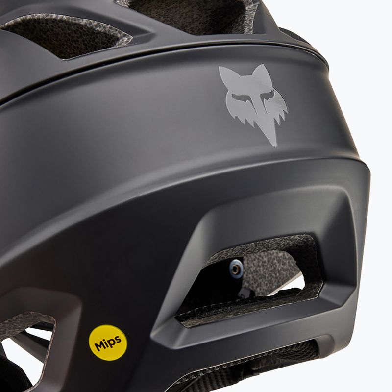 Fox Racing Proframe mattschwarzer Fahrradhelm 9