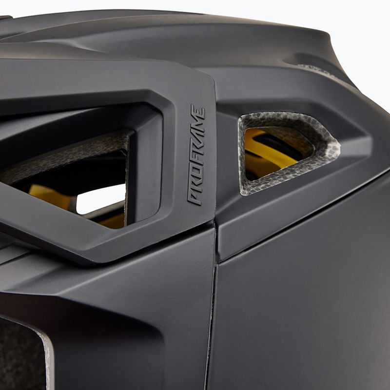 Fox Racing Proframe mattschwarzer Fahrradhelm 10