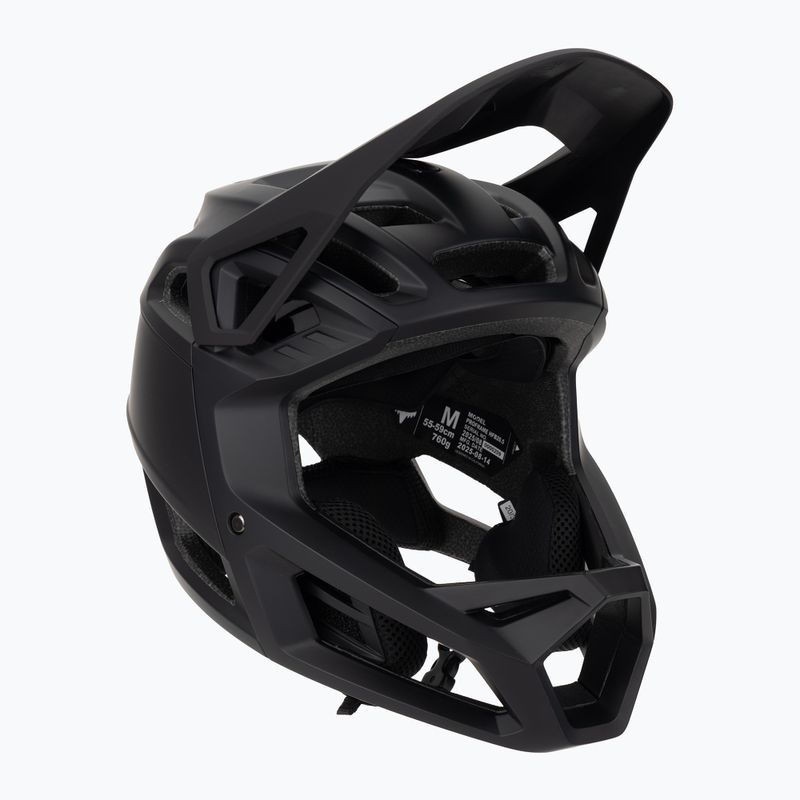 Fox Racing Proframe mattschwarzer Fahrradhelm 8