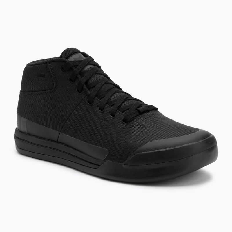 Herren Plattform Radfahren Schuhe Fox Racing Union Canvas Mid schwarz