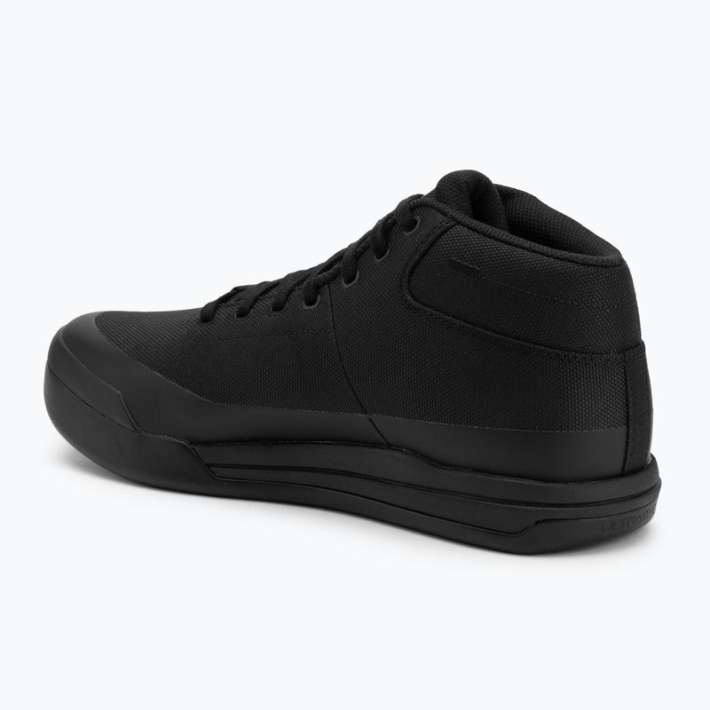 Herren Plattform Radfahren Schuhe Fox Racing Union Canvas Mid schwarz 3
