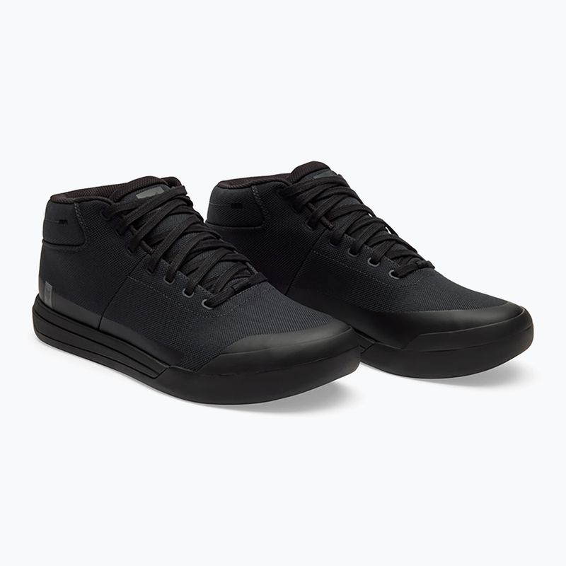 Herren Plattform Radfahren Schuhe Fox Racing Union Canvas Mid schwarz 10
