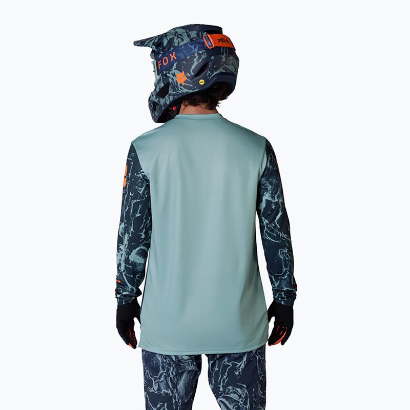 Herren Fahrrad-Langarmshirt Fox Racing Ranger Image Print arctic blue 2