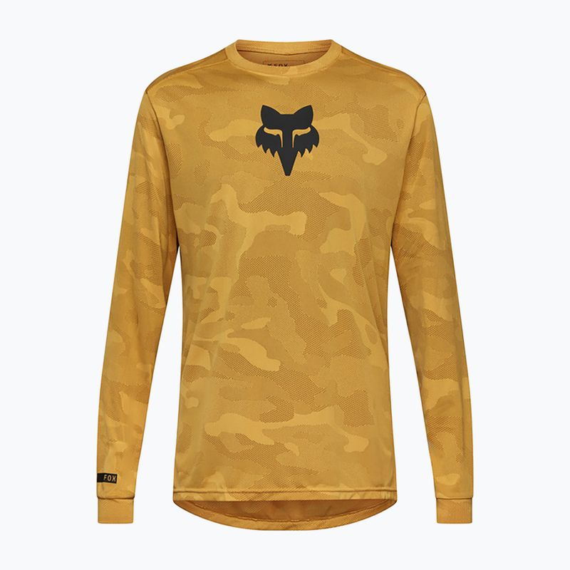 Herren Fahrrad-Langarmshirt Fox Racing Ranger Tru Dri bronze