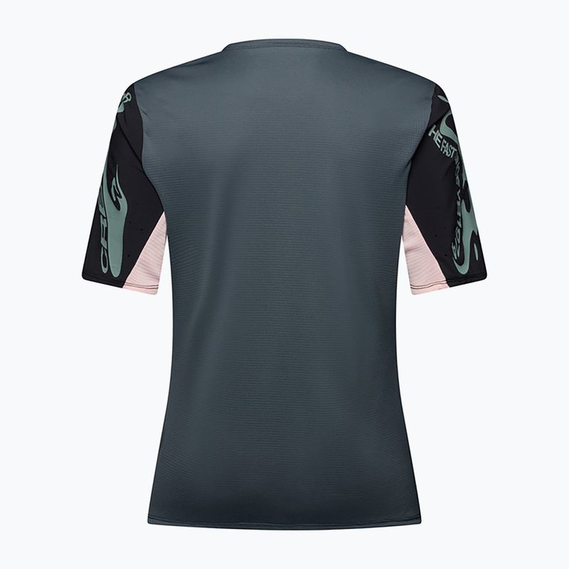 Damen-Fahrradtrikot Fox Racing Defend Jersey Creation SS deep cobalt 2