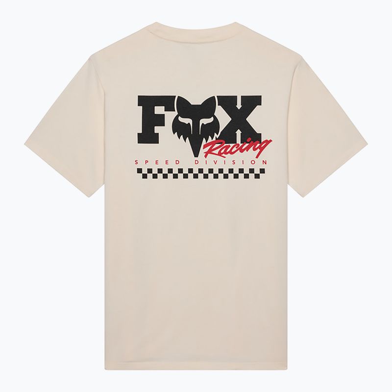 Herren T-Shirt Fox Racing Checker 195 Original off white 2