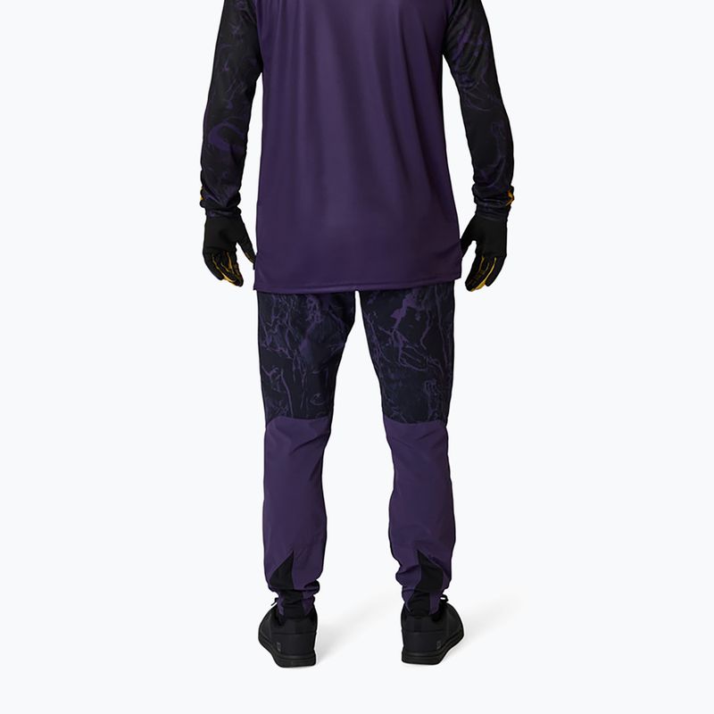 Herren Fahrrad-Langarmshirt Fox Racing Ranger Image Print plum 2