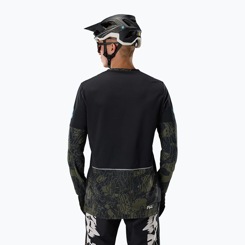 Herren-Radlongsleeve Fox Racing Defend Thermal Lunar black 2
